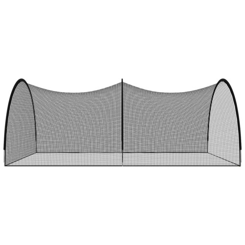 VidaXL vidaXL Baseball Batting Cage Net Black 600x400x250 cm Polyester 1
