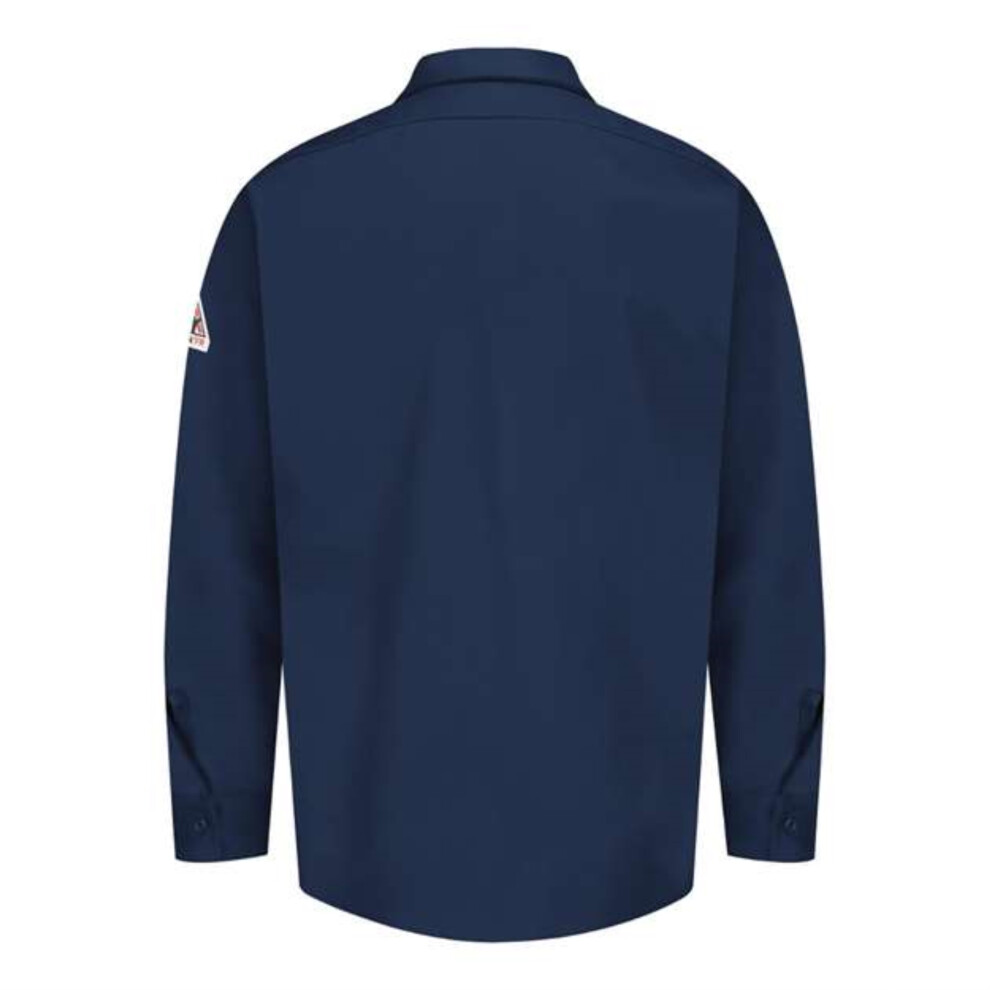 Chemise de travail Excel r   sistante aux flammes Bulwark, grandes tailles - Bleu marine XLT