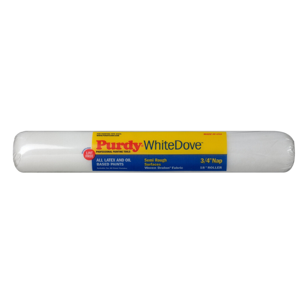 Purdy 144670184 White Dove roller Cover  18 inch x 3/4 inch nap