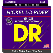 DR Strings Nickel Lo-Rider vernickelter Hex-Core-Bass 45 105