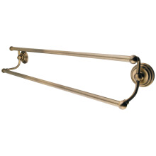 Kingston Brass BA271318AB 18-palcov    dvojit    dr   iak na uter   ky, staro   itn    mosadz
