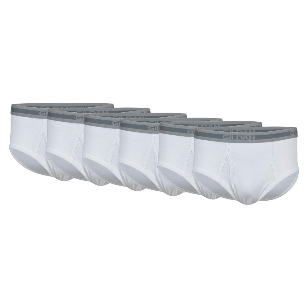 Gildan Men's Underwear Briefs  Multipack  White (6-Pack)  Small