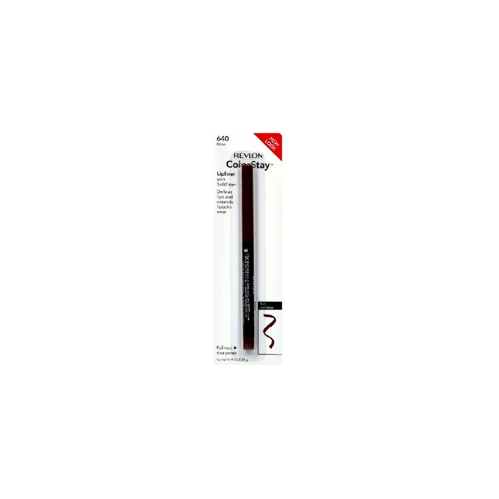 Revlon ColorStay Lipliner with SoftFlex  Raisin 640  0.01 Ounce