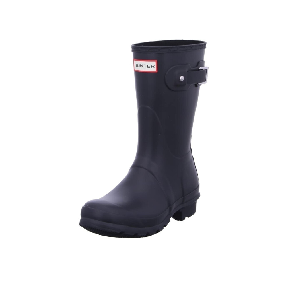 Hunter Womens Original Short Black Matte Rain Boot - 11 B(M) US