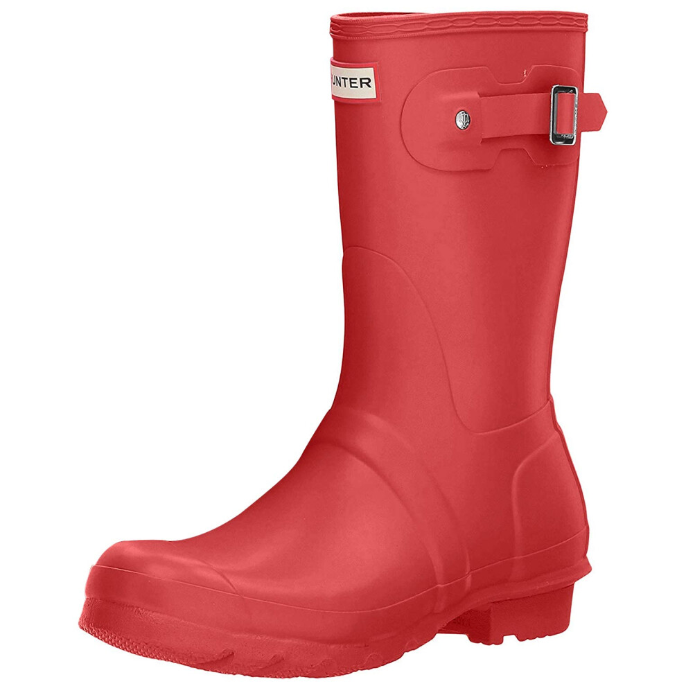 Hunter Womens Original Short Military Red Rain Boot - 6 B(M) US