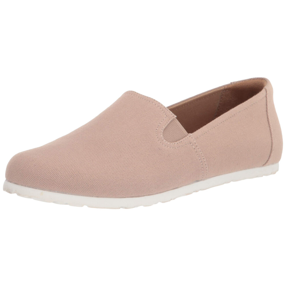 Amazon Essentials Women's Casual Slip-On Canvas Flat  Taupe  10