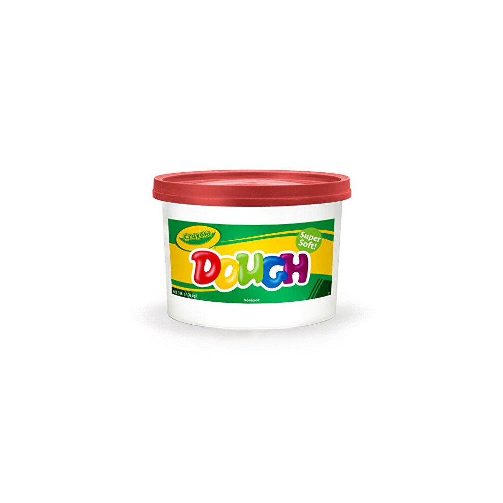 Crayola Red Dough  3 lb. Resealable Bucket  Toys for Kids  Gift