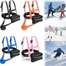 (Pink) Kids Ski Harness,ski Safety Shoulder Strap,ski Training Safety Leash Snowboard Training Harness Trainer