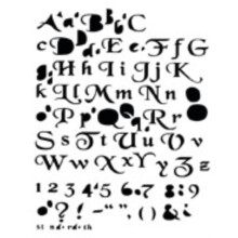 Atelierul de crafter Stencil 8.5 """" x 11 """" Mystic 1 """"