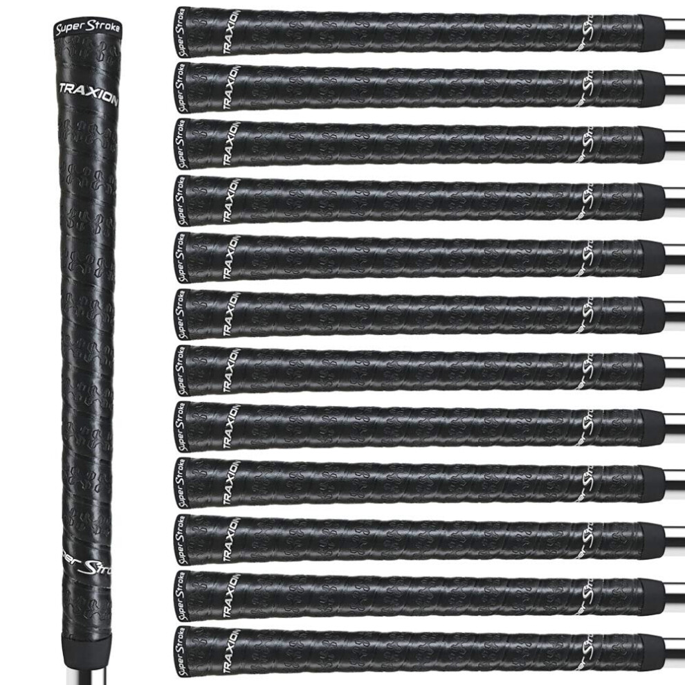 SuperStroke Traxion Wrap Club Grips Bundle (13) Standard - Black