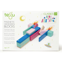 Bordspellen kinderen - Tegu Classic Pocket 24 Stukken - Bloei - Kinderspel