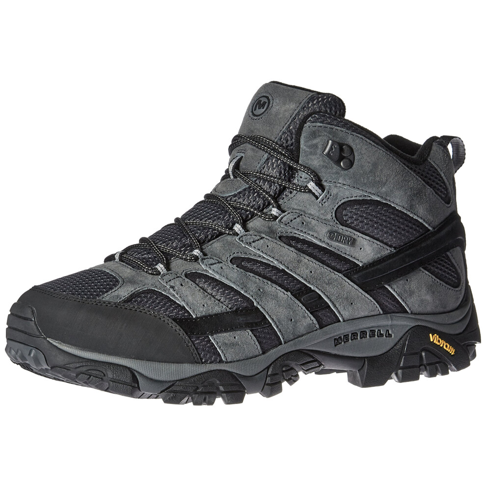 Merrell Mens Moab 2 Mid Waterproof Hiking Boot  granite  8 2E US