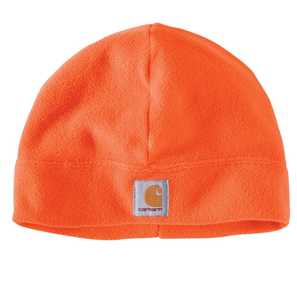 Carhartt mens Fleece Cold Weather Hat  Brite Orange  One Size US