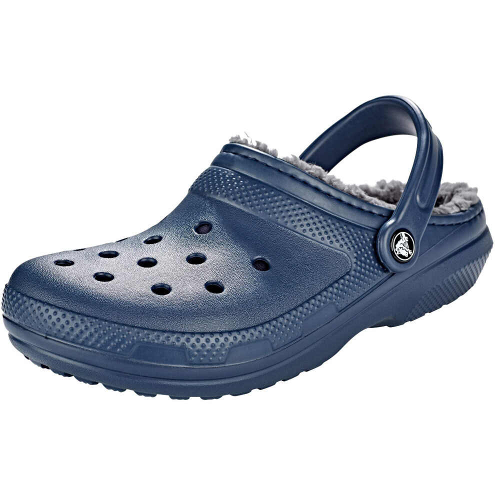 Crocs Classic Lined Clog Navy/Charcoal Men's 3  Women's 5 Medium