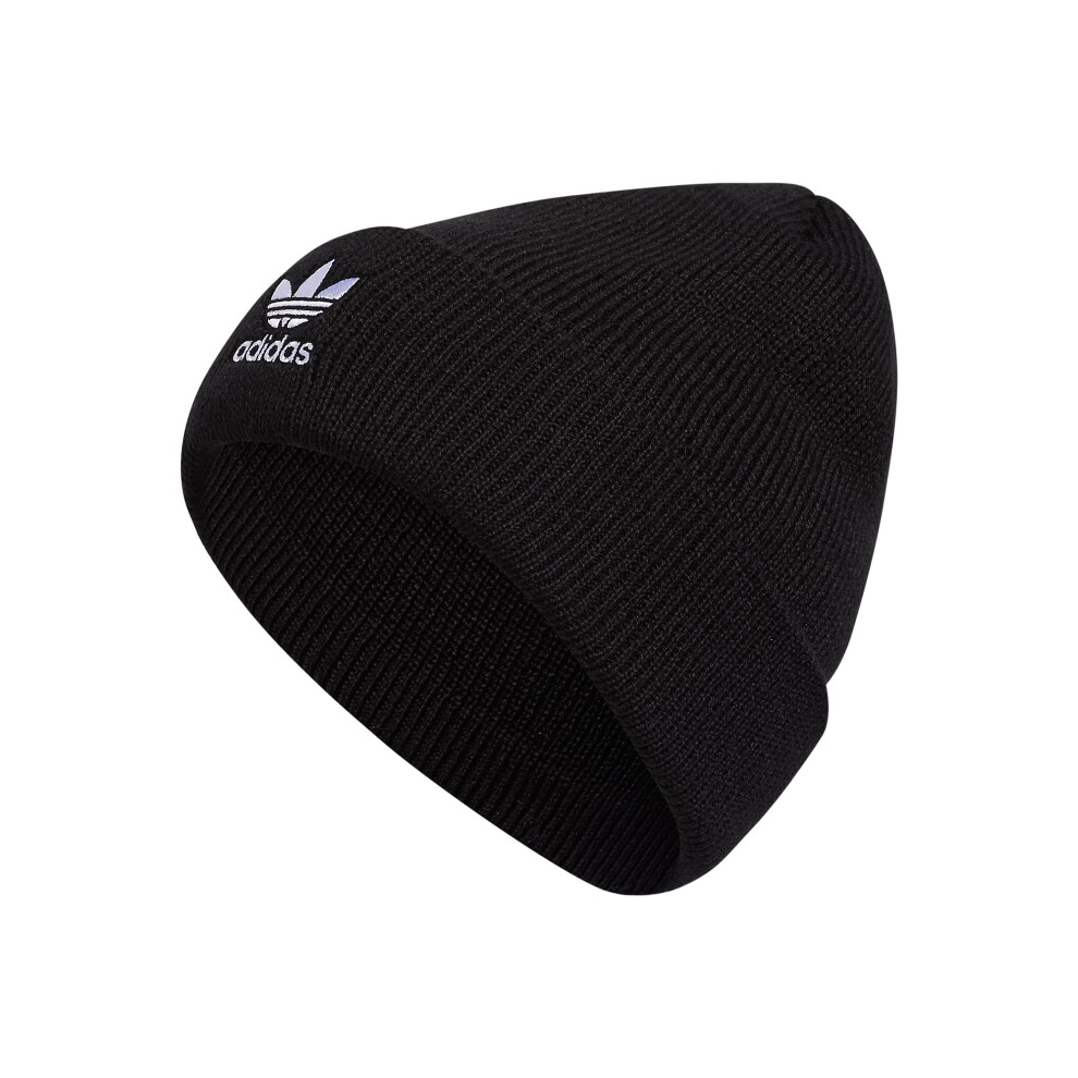 adidas Originals Women's Trefoil Beanie. Black/White 2. One Size