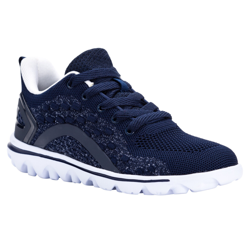 Baskets Propet TravelActiv Axial pour femme - Bleu marine/blanc, taille 07H