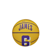 WILSON Mini Balón de Baloncesto NBA - Lebron James, Tamaño Mini