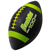 Franklin Sports Grip-Rite 100 Gummijuniorfotboll, Svart/Lime