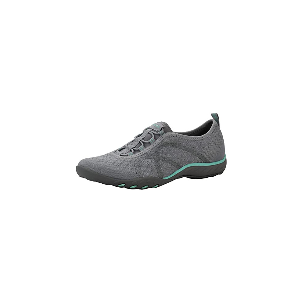 Skechers Womens Breathe Easy Fortune Fashion Sneaker greyMint 75