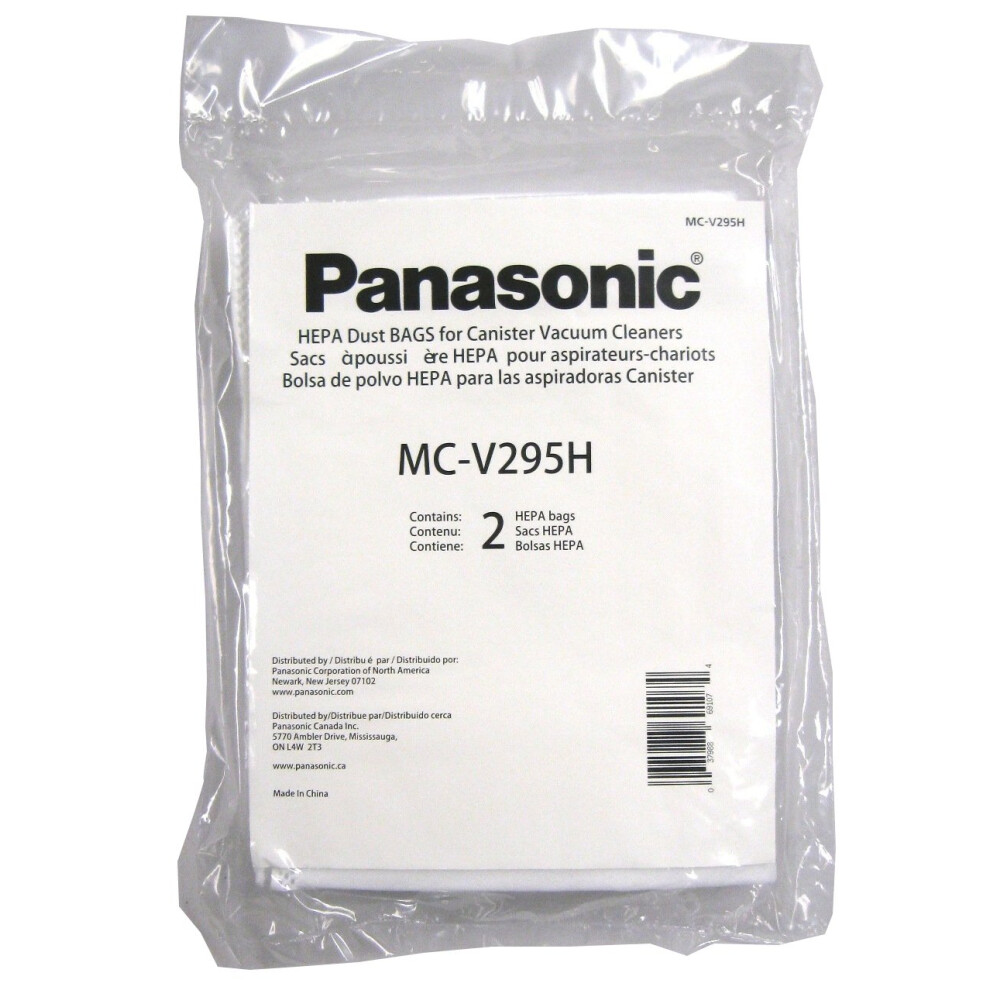 Panasonic MC-V295H Type C-19 Canister HEPA Vacuum Bag  Pack of 2