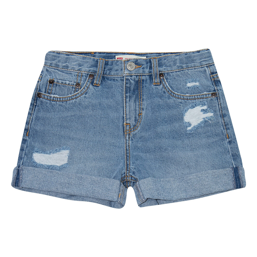 Levi's Girls' Girlfriend Fit Denim Shorty Shorts  Miami Vices  8