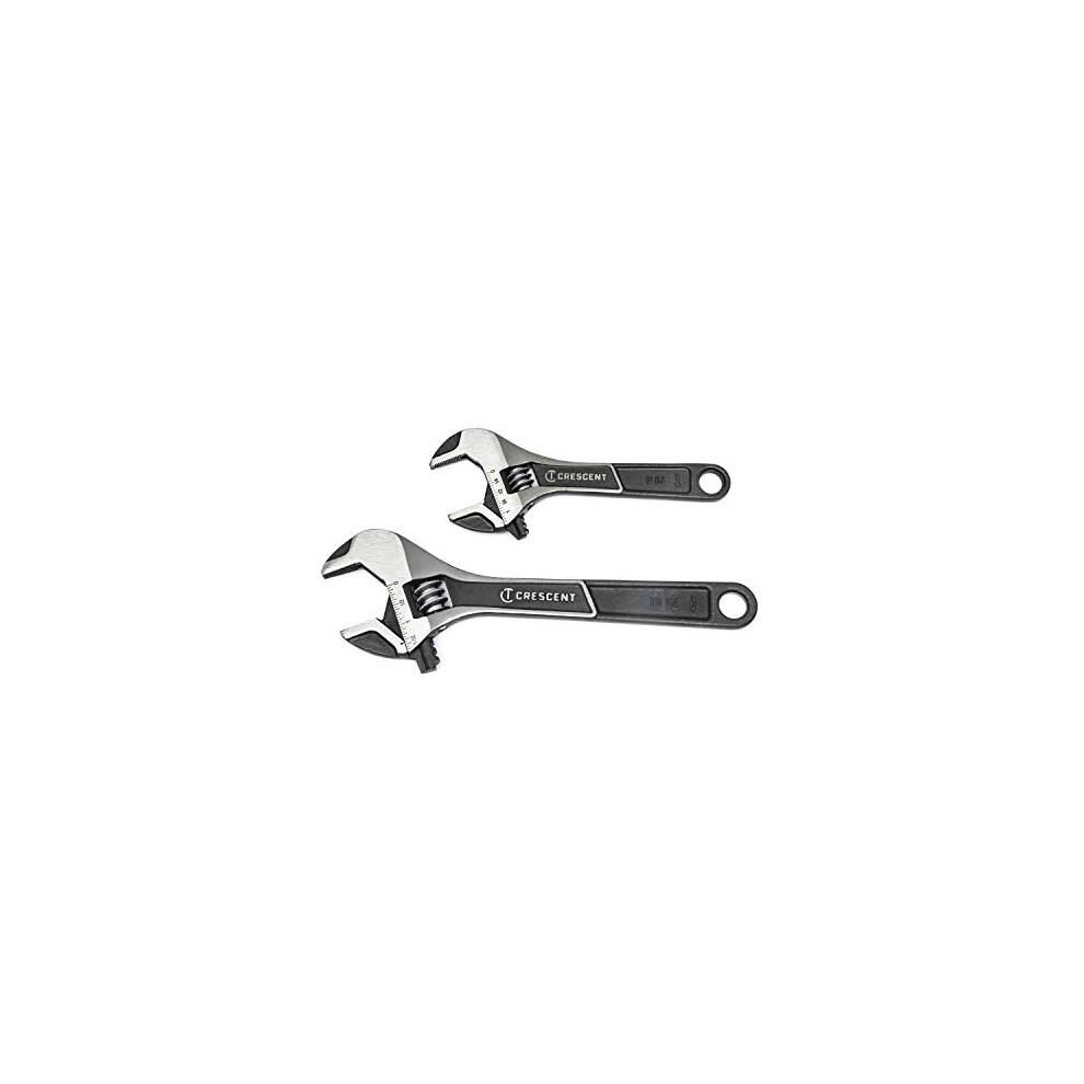 crescent 2 Pc Wide Jaw Adjustable Wrench Set 6 & 10 - ATWJ2610VS