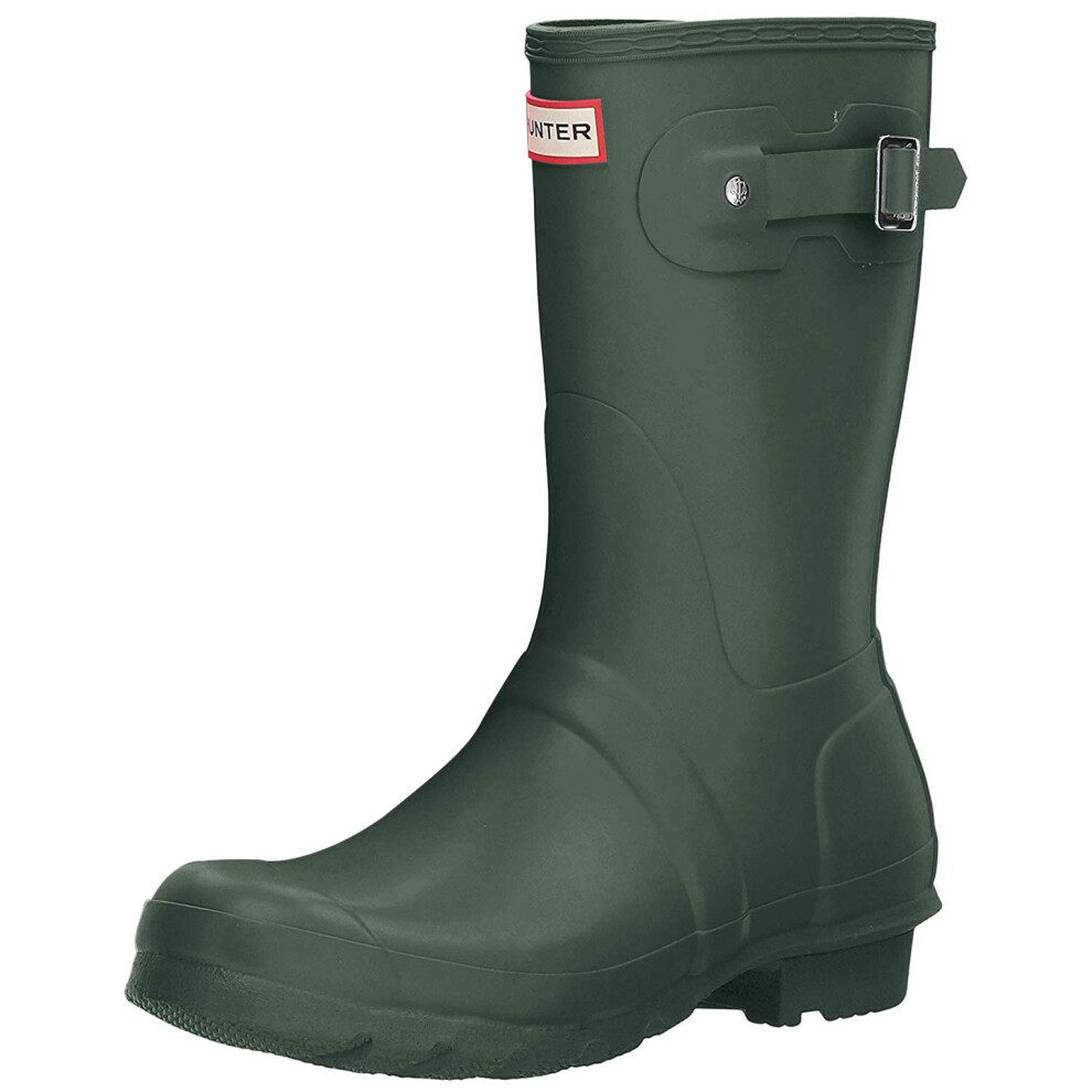 Hunter Womens Original Short Hunter Green Rain Boot - 11 B(M) US