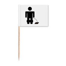Excretion Liquid Clothing Hygiene Toothpick Flags Marker Topper Party Decoration