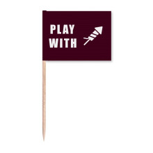 Fireworks Love Art Deco  Fashion Toothpick Flags Marker Topper Party Decoration