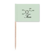 Fear Molecule Checal Structure Toothpick Flags Marker Topper Party Decoration