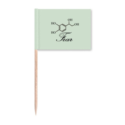 Fear Molecule Checal Structure Toothpick Flags Marker Topper Party Decoration