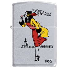 205CI011323 - Zippo Procut 205 Satin -Windy Girl 1930s / Mp313148