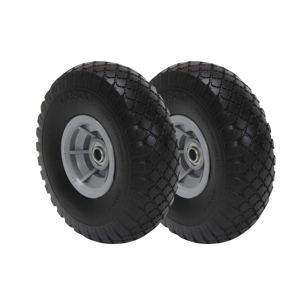 COSCO 10-Inch Flat-Free Replacement Wheel for Hand Trucks  2-pack