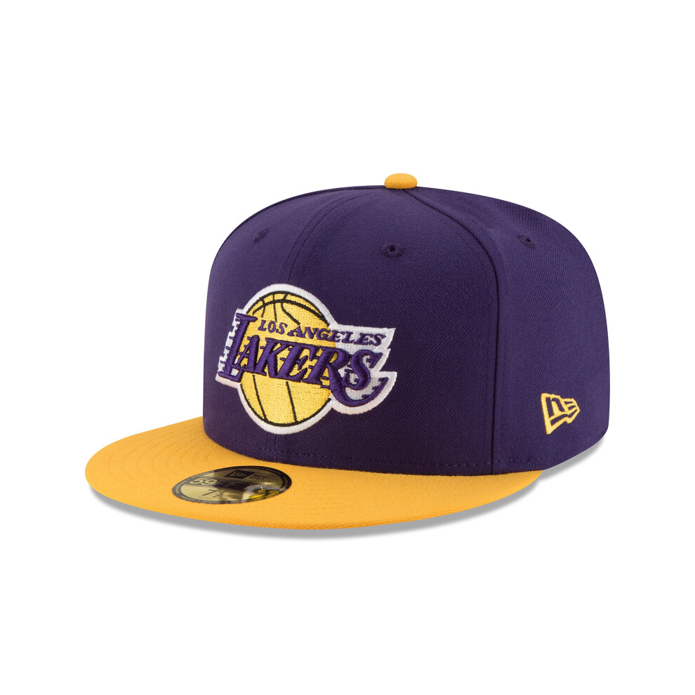 NBA Los Angeles Lakers Men's 2-Tone 59FIFTY Fitted Cap  7  Purple