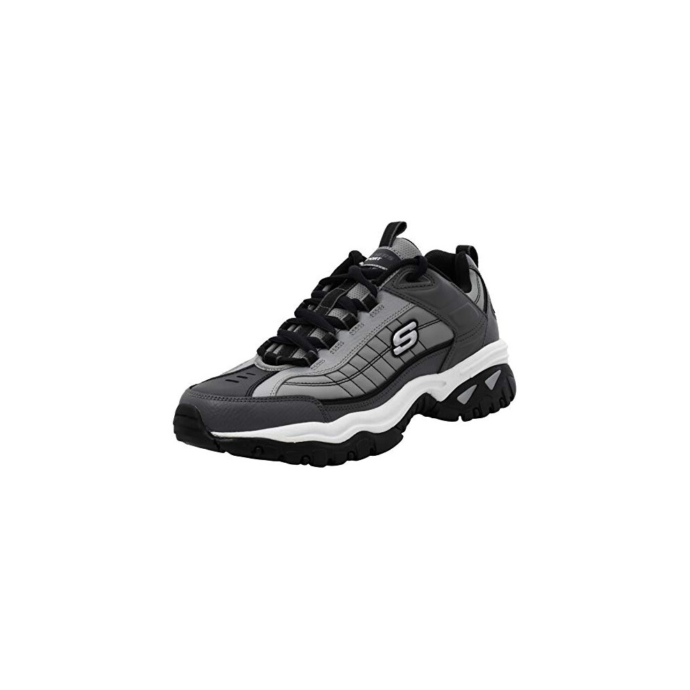 Skechers Men's Energy Afterburn Lace-Up Charcoal Sneaker 8.5 W US