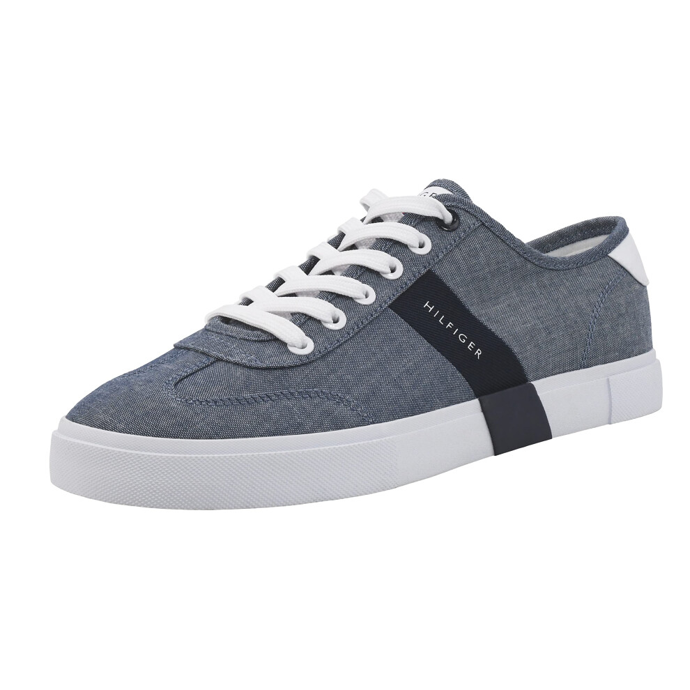 Tommy Hilfiger Men's Pandora Sneaker  Dark Blue Chambray  12 M US