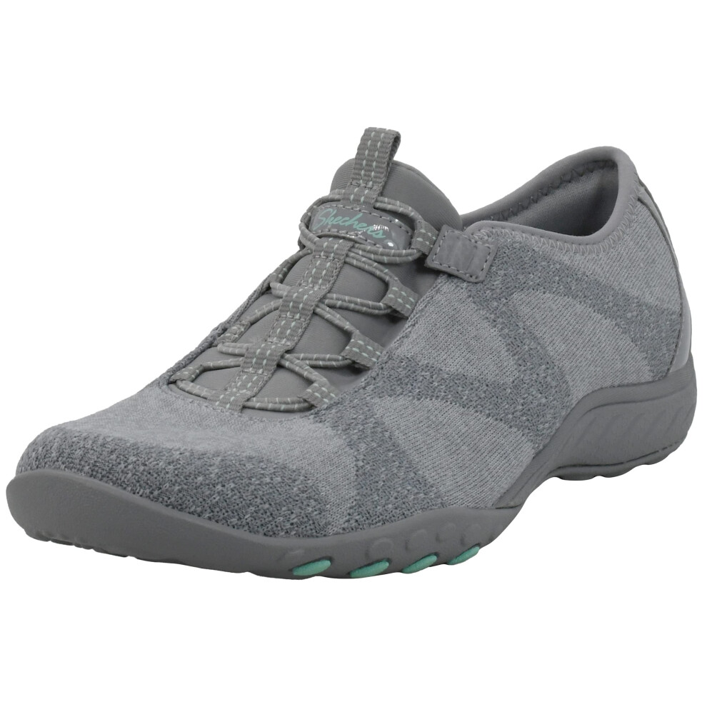 Skechers Womens Breathe Easy-Opportuknity Sneaker  Grey/Mint 6 US