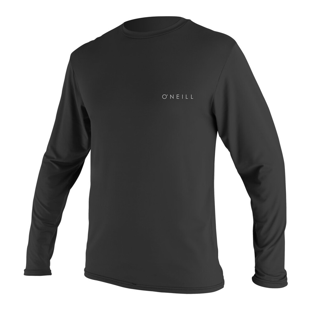 O'Neill Men's Basic Skins UPF 50+ Long Sleeve Sun Shirt  Black  L