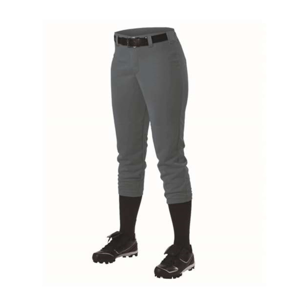 Pantalon de golf rapide avec boucle de ceinture pour femme Alleson Athletic - Anthracite L