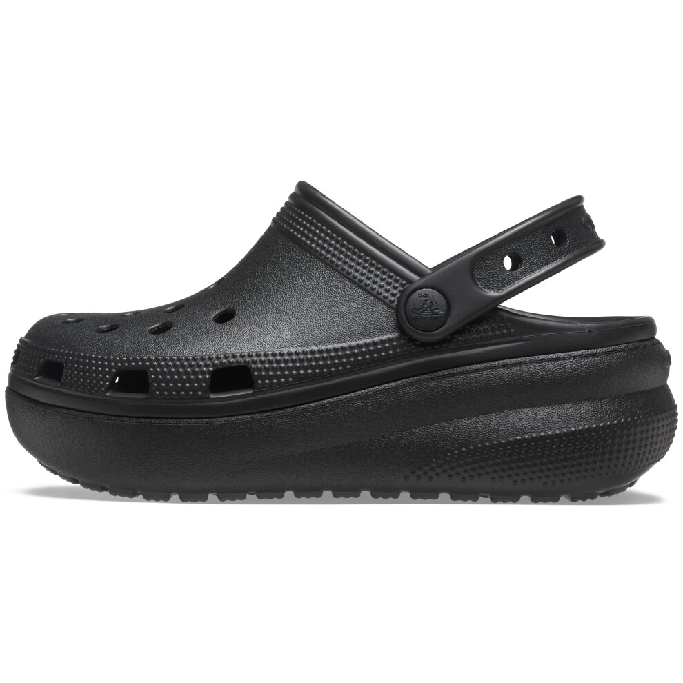 Crocs Unisex-Child Classic Cutie Platform Clogs  Black  6 Big Kid