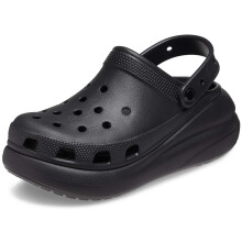 crocs Unisex classic crush clogs Platform Shoes Black 6 US Men