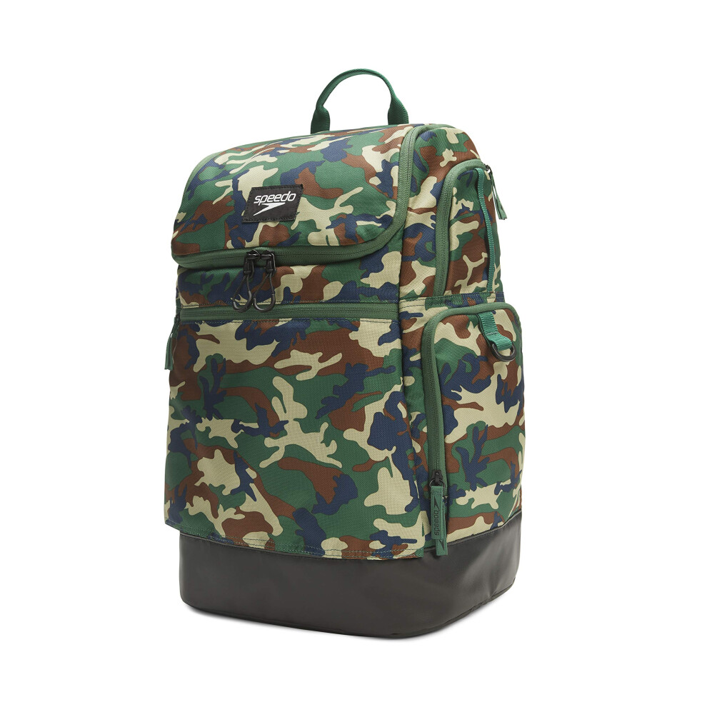 Speedo Large Teamster Backpack 35-Liter  Camo Green 2.0  One Size