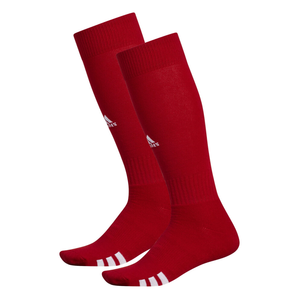 adidas Rivalry Soccer Socks (2-Pair)  Team Power Red/White  Small