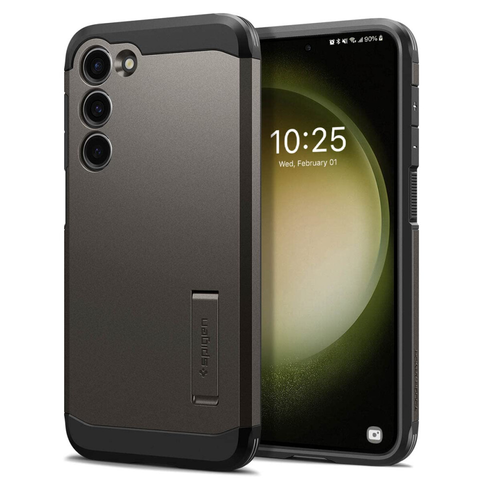 Spigen Tough Armor Designed for Galaxy S23 Case (2023) - Gunmetal