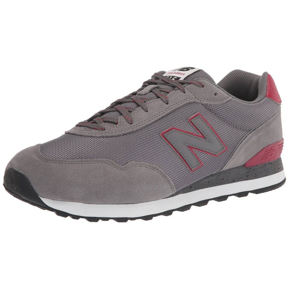 New Balance Mens 515 V3 Sneaker  castlerockcrimsonWhite  8 X-Wide