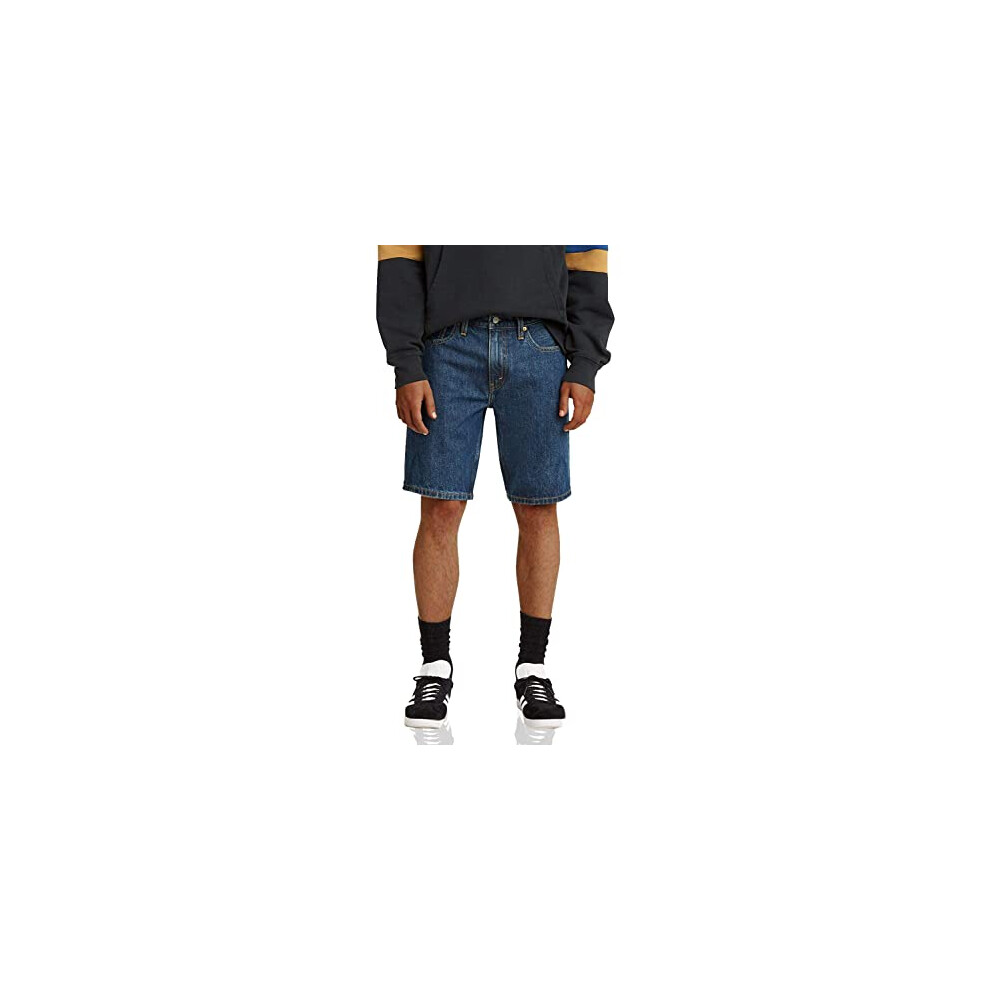 Levis Mens 405 Standard Jean Shorts  Dark Score - Dark Indigo  30