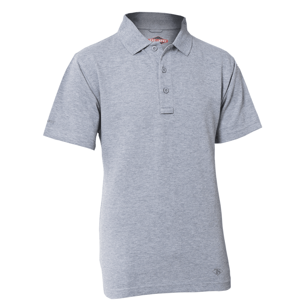 POLO ORIGINAL     MANCHES COURTES GRIS CHIN    HOMME POLY COTON L