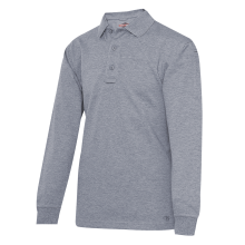 ALKUPERÄINEN PITKÄHIHAINEN POLO HEATHER GRAY MIESTEN POLY PUUVILLA 4XL