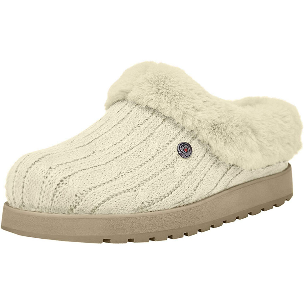 Skechers BOBS Womens Keepsakes Ice Angel Slipper  Natural  7 M US