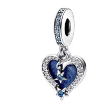 (Pandora Celestial Shooting Star dangle sterling silver charm ) 925 Sterling silver bead charm for pandora bracket